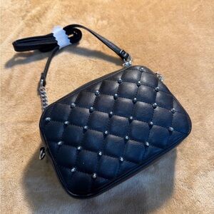 Rebecca Minkoff Diamond quilted, studded, crossbody bag. NWT